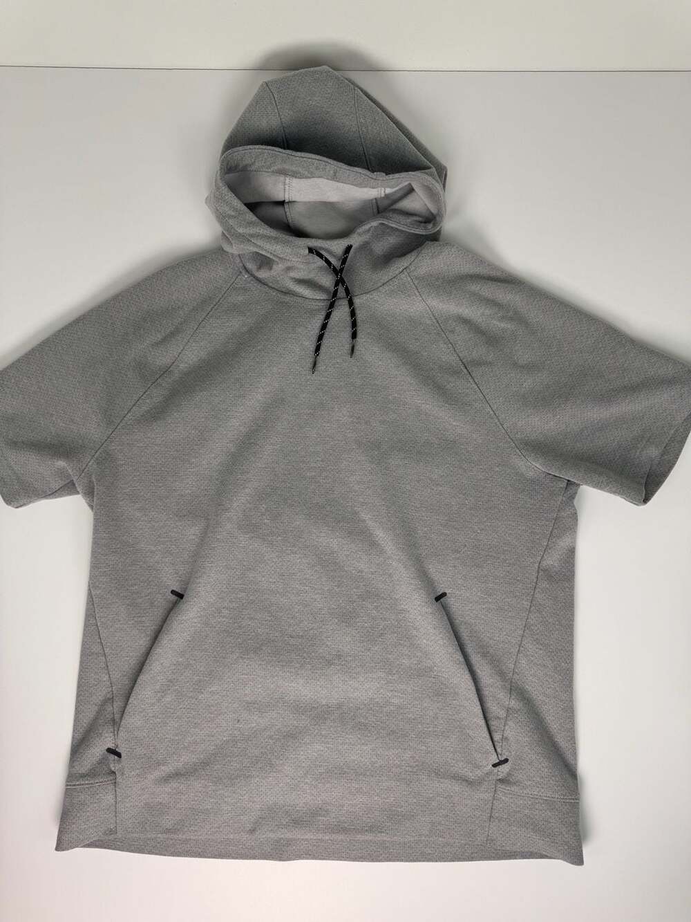 Old Navy Active Dynamic Fleece Short Sleeve Hoodie Gray Size L
